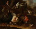 Vögel in einem Park - Melchior d'Hondecoeter — Ansicht des Kunstwerks