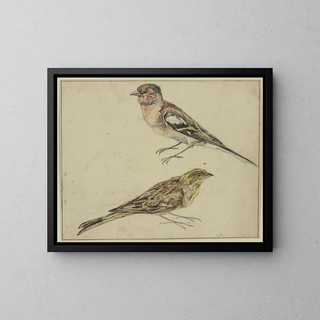 Melchior dHondecoeter - Ein Distelfink und ein Hnfling.webp