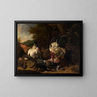 Melchior de Hondecoeter - Kmpfende Hhne.webp