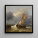 Meeresbrandung - Charles Louis Verboeckhoven — gerahmtes Bild an der Wand