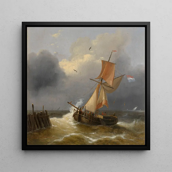 Mer turbulente - Charles Louis Verboeckhoven
