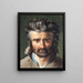 Kopf eines Mannes - Merry-Joseph Blondel — gerahmtes Bild an der Wand