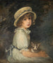 Mädchen mit Katze - Meta Plückebaum — Ansicht des Kunstwerks