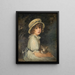 Mädchen mit Katze - Meta Plückebaum — gerahmtes Bild an der Wand