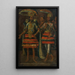 Portrait de Moctezuma et Cuauhtémoc - Ecole mexicaine — quadro incorniciato alla parete