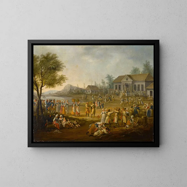 Festival de la récolte Doynki - Michał Stachowicz — gerahmtes Bild an der Wand