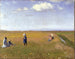 Bambini e giovani ragazze che raccolgono fiori in un campo a nord di Skagen - Michael Ancher — vista dell’opera