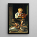 Junge, der Enten füttert - Michael Ancher — gerahmtes Bild an der Wand