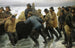 Fischer, die ein Boot werfen - Michael Ancher — Ansicht des Kunstwerks