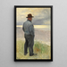 Pêcheur regardant la mer - Michael Ancher — quadro incorniciato alla parete