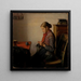 Mädchen aus Skagen Maren Sofie strickend - Michael Ancher — gerahmtes Bild an der Wand