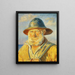Pescatori di Skagen al tramonto del sole Studio - Michael Ancher — quadro incorniciato alla parete