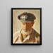 Skawbo mit Mütze - Michael Ancher — gerahmtes Bild an der Wand