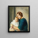 Giovane Madre con bambino - Michael Ancher — quadro incorniciato alla parete