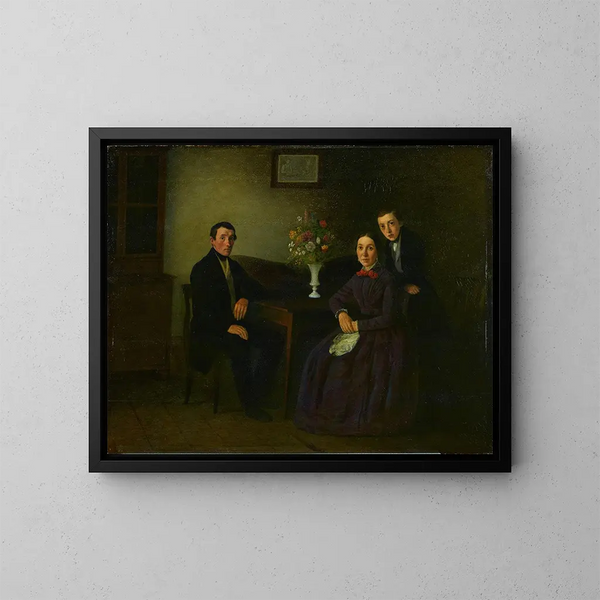 La famille Musch - Michael Neder — gerahmtes Bild an der Wand