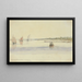 Chester Wharf, 20 miglia a valle di Filadelfia sul Delaware, 27 luglio 1846 - Michael Seymour — quadro incorniciato alla parete