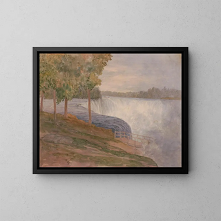 Michael Seymour - First sight of falls of Niagara before descending the ferry stairs Wednesday July 22nd 1846.webp