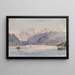Le Highlands da Newburgh e Butter Hill, fiume Hudson - Michael Seymour — quadro incorniciato alla parete