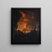 Eruption of Vesuvius - Michael Wutky — framed artwork on a wall