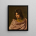 Portrait eines jungen Mannes - Michaelina Wautier — gerahmtes Bild an der Wand