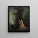 La Partie de dames - Michel-Barthélemy Ollivier — gerahmtes Bild an der Wand