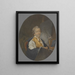 Der Miniaturmaler Peter Adolf Hall - Michel Martin Drolling — gerahmtes Bild an der Wand