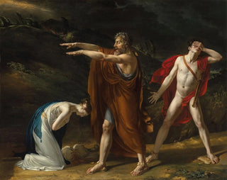 Michel Lambert - Antigone imploring Oedipus to lift his curse from Polynices.webp