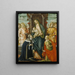 La Vierge et l'Enfant Jésus avec les anges Saintes Paule et Agathe - Michele Ciampanti — quadro incorniciato alla parete