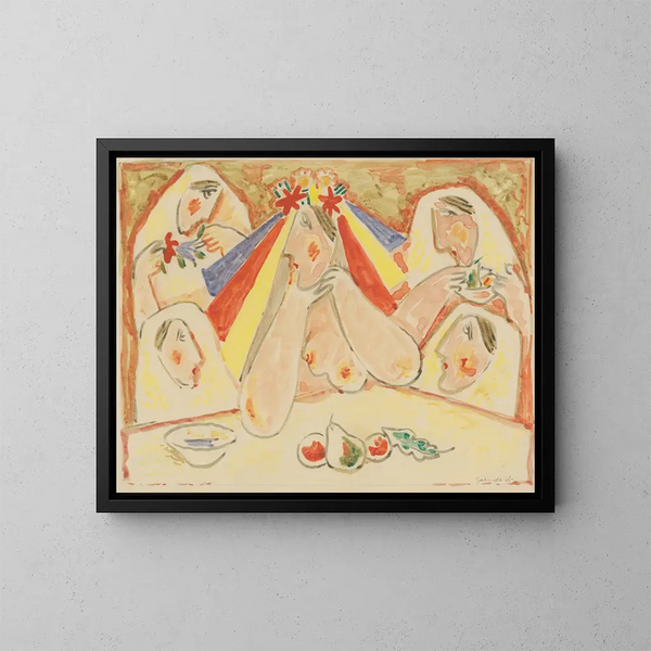 Die Braut - Mikuláš Galanda — gerahmtes Bild an der Wand