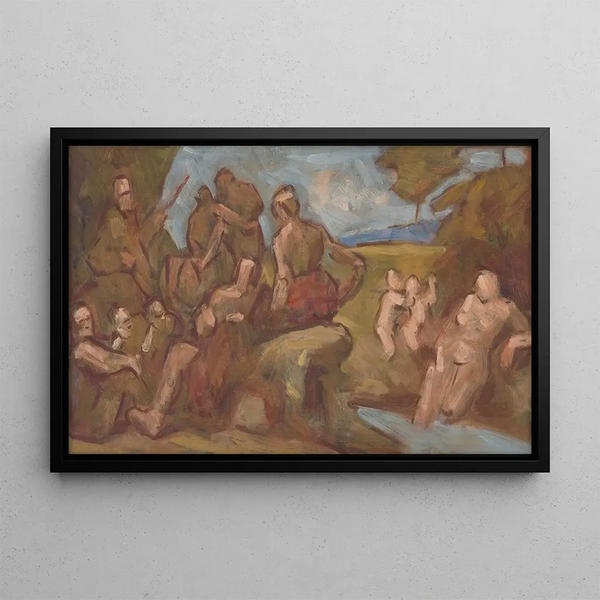 Milan Thomka Mitrovsk - Sketch of Composition with Bathing People.webp