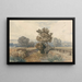 Scene at Elmham, Norfolk - Miles Edmund Cotman — framed artwork on a wall