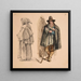 Mönch und Hirte - Jacques-Raymond Brascassat — gerahmtes Bild an der Wand