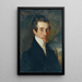 Portrait d'homme - Moritz Michael Daffinger — quadro incorniciato alla parete