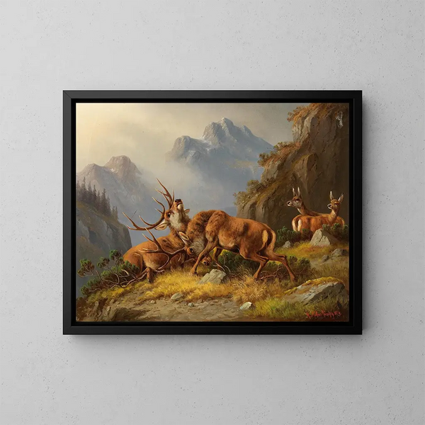 Der Kampf - Moritz Müller — gerahmtes Bild an der Wand