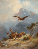 Camoscio inseguito da un'aquila - Moritz Müller II — vista dell’opera