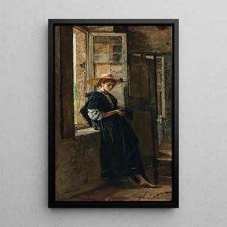 Mos Bianchi - Lady with Strawhat by the Window.webp
