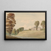 Vue d'Erthig, Denbighshire, Wales - Moses Griffith — framed artwork on a wall