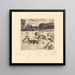 Schafe weiden - Lovis Corinth — gerahmtes Bild an der Wand
