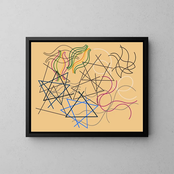 Lignes d'été - Myriam Thyes — gerahmtes Bild an der Wand