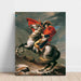 Reproduktion des Gemäldes Jacques-Louis David's Napoleon überquert den Großen-Saint-Bierre-Übergang Gemälde