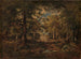 Una vista attraverso gli alberi di Fontainebleau - Narcisse Virgile Diaz de la Peña — vista dell’opera