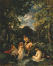 Badende in einem Waldbach - Narcisse Virgile Diaz de la Peña — Ansicht des Kunstwerks