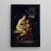Educazione di Cupido - Narcisse Virgile Diaz de la Peña — quadro incorniciato alla parete