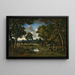 La base d'Apremont, deux bûcheronnes près de deux mares - Narcisse Virgile Diaz de la Peña — quadro incorniciato alla parete