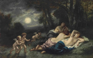 NarcisseVirgile Diaz de La Pea - Le sommeil des nymphes la nuit.webp