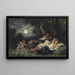 Il sonno delle ninfe di notte - Narcisse Virgile Diaz de la Peña — quadro incorniciato alla parete
