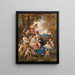 Nymphen und Amor - Narcisse Virgile Diaz de la Peña — gerahmtes Bild an der Wand