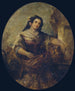 Portrait einer jungen Mädchen am Brunnen - Narcisse Virgile Diaz de la Peña — Ansicht des Kunstwerks