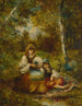 Riposo delle bohémien in foresta - Narcisse Virgile Diaz de la Peña — vista dell’opera