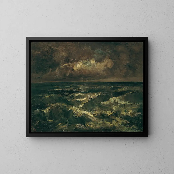 Aufgewühltes Meer - Narcisse Virgile Diaz de la Peña — gerahmtes Bild an der Wand